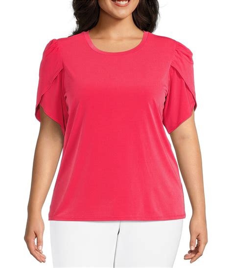 michael kors purple gather neckline short sleeve top|Michael Kors short sleeve top.